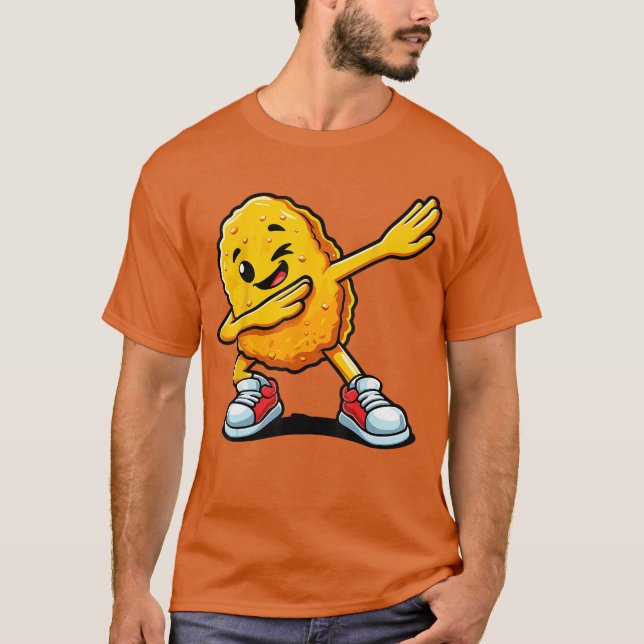 Camiseta Presentes de Amante de Nugget de Frango Humorístic (Frente)