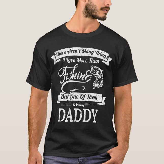 Camiseta Presentes de Amor pela Pesca e Ser Papai (Frente)