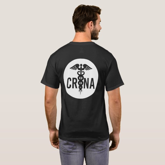 Camiseta Presentes de Anestesista de Enfermeira Registrados (Parte Traseira Completa)