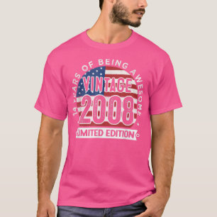 Camiseta Presentes de Aniversário de 14 Anos Meninos Antigo