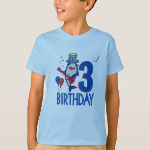 Camiseta Presentes de aniversário de 3 anos 
