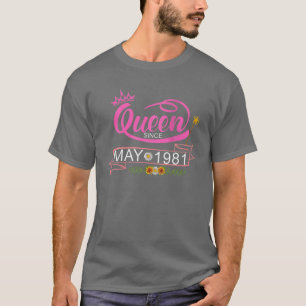 Camiseta Presentes De aniversário de 40 anos Para Mulher -