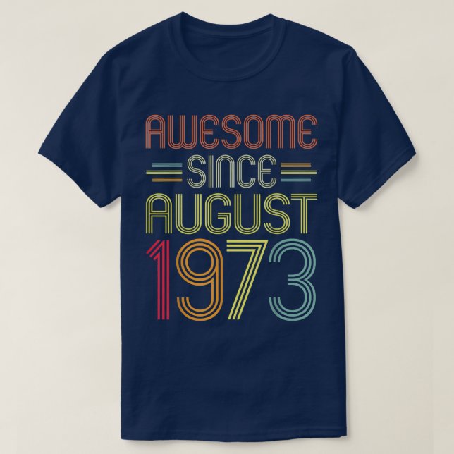 Camiseta Presentes de Aniversário de 49 anos Incríveis Desd (Frente do Design)