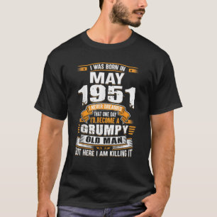 Camiseta Presentes de Aniversário de 72 Anos Homens Antigos