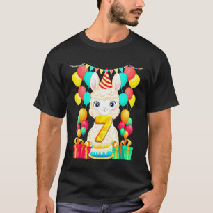 Camiseta Presentes de aniversário de 7 anos Presentes de Bd