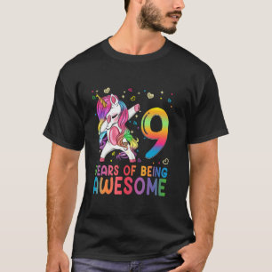 Camiseta Presentes de Aniversário de 9 Anos para Meninas Ad