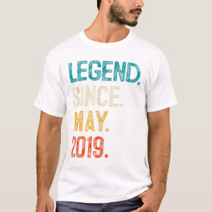 Camiseta Presentes De Aniversário De Legenda De 2019 Para G