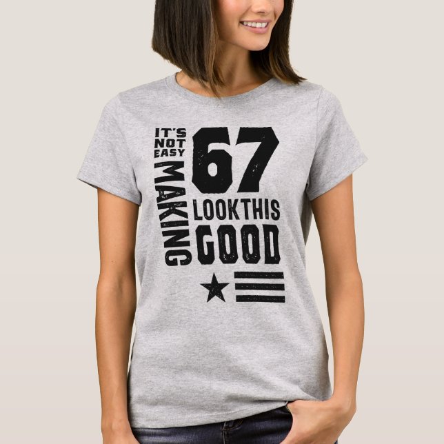 Camiseta Presentes de aniversário do 67º (Frente)