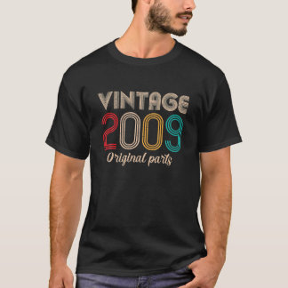 Camiseta Presentes De Aniversário Do Vintage 2009 13, Retro