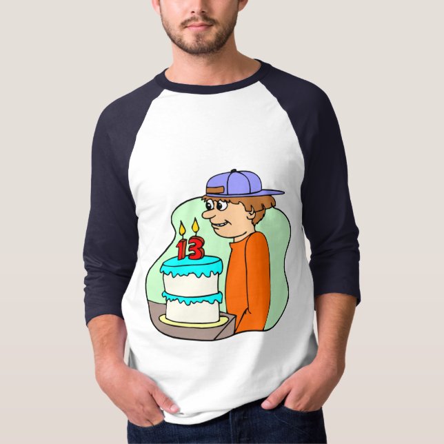 Camiseta Presentes de aniversário dos meninos 13os (Frente)
