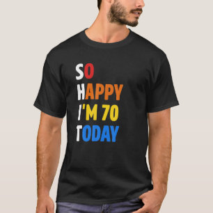 Camiseta Presentes De Aniversário Engraçados Por 70 Para 