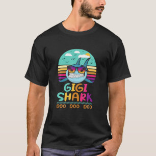 Camiseta Presentes de aniversário Vintage Gigi Shark Doo Do