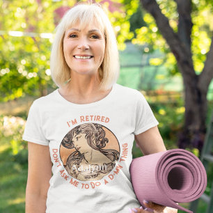 Camiseta Presentes de aposentadoria de arte personalizada p