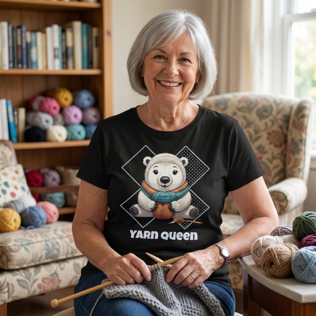 Camiseta Presentes de Aposentadoria Urso para Mãe Avó que F (Bear Retirement Gifts for Crocheter Mom Grandma T-Shirt)