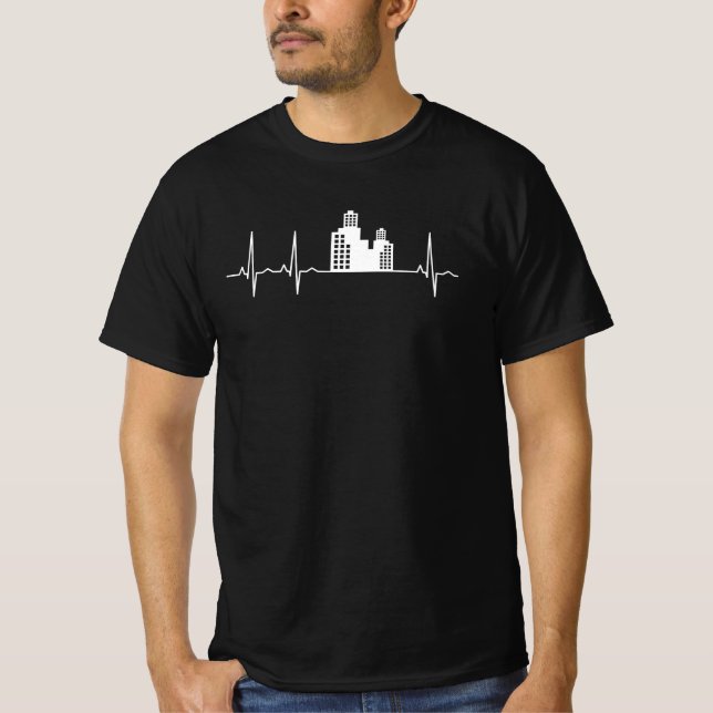 Camiseta Presentes de Arquiteto Casas Batimento Cardíaco do (Frente)