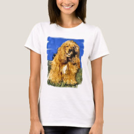 Camiseta Presentes de Arte em Cocker Spaniel