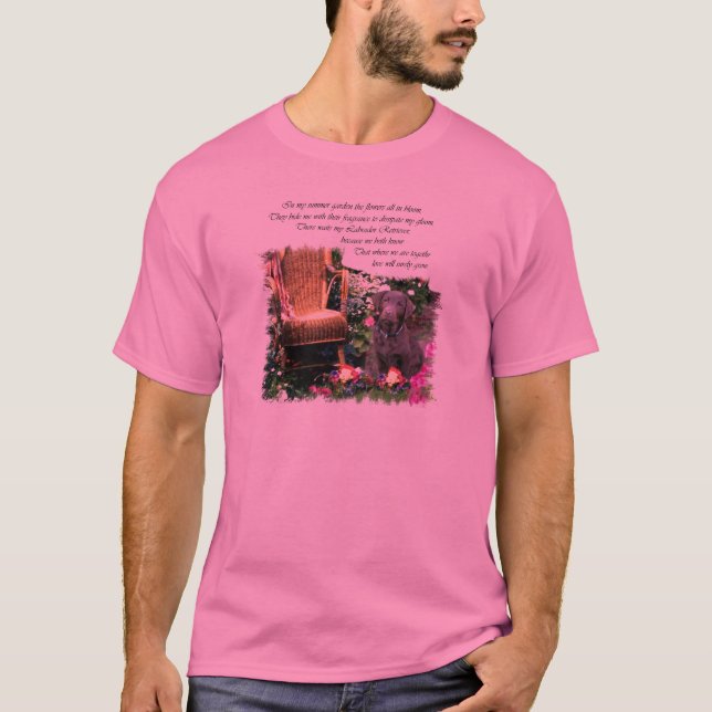 Camiseta Presentes de Arte Labrador Retriever (Frente)