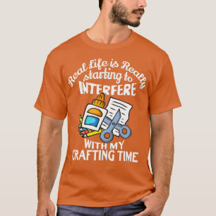 Camiseta Presentes De Artesanato Para Mulheres Meninas Adul