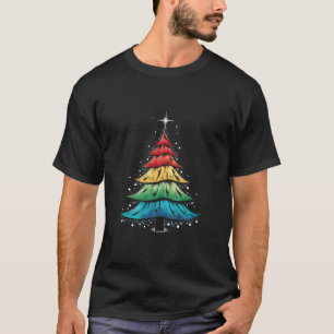 Camiseta Presentes de Árvore de Natal do Orgulho LGBTQ Gay