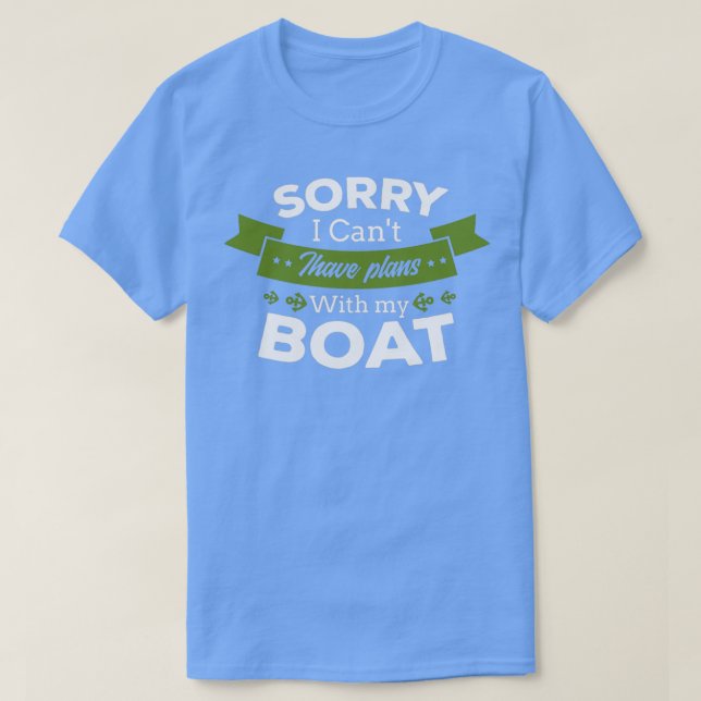 Camiseta Presentes de barcos para um ventilador de Barco (Frente do Design)