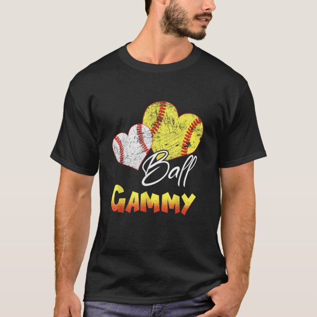 Camiseta Presentes de baseball de bola de açúcar de bola en (Frente)