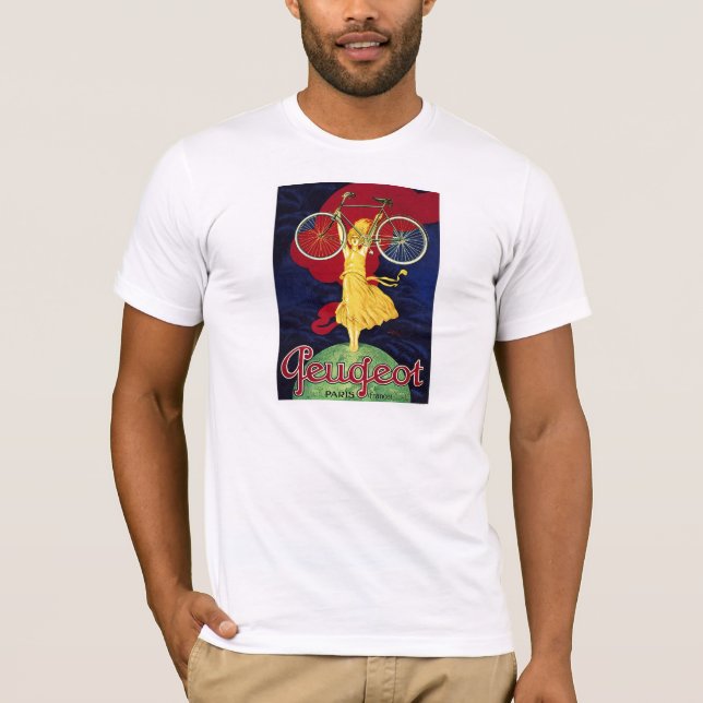 Camiseta Presentes de Bicicleta Vintage - Ciclos Peugeot (Frente)