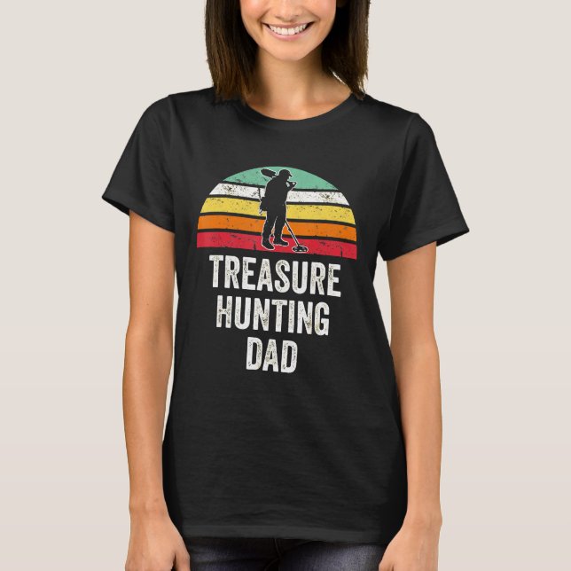 Camiseta Presentes de Caça ao Tesouro do Papai Bobby Dazzle (Frente)