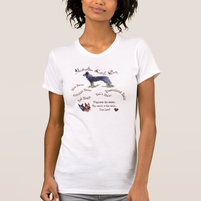Camiseta Presentes de Cachorro Australianos (Frente)