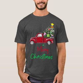Camiseta Presentes de Caminhão Vermelho de Natal