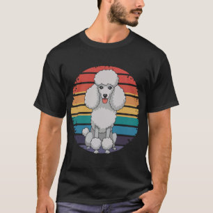 Camiseta Presentes de cão Retro Poodle Lover para donos de