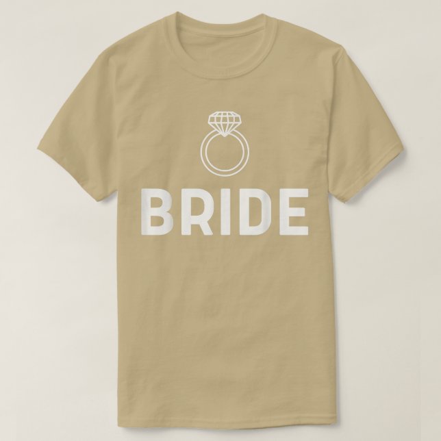 Camiseta Presentes de casamento para noiva e noivo combinan (Frente do Design)