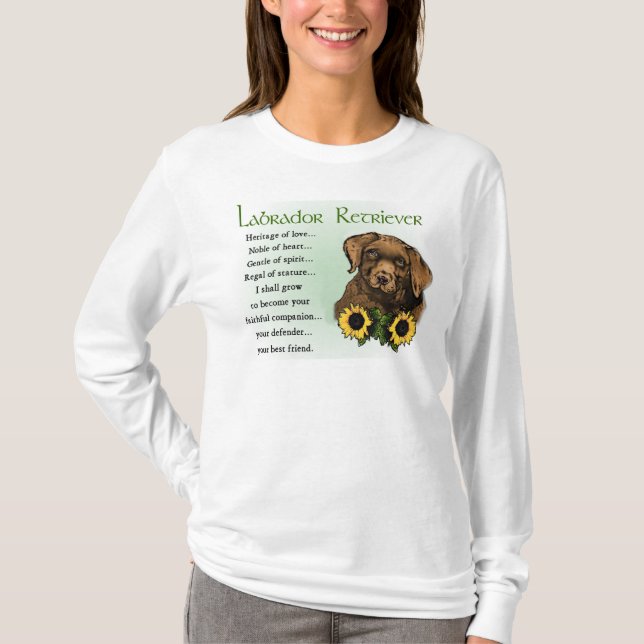 Camiseta Presentes de chocolate Labrador rebitador (Frente)