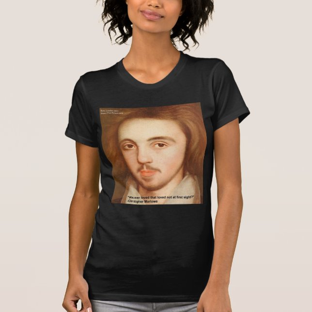 Camiseta Presentes de Citação de Amor "1º Site" de Christop (Frente)