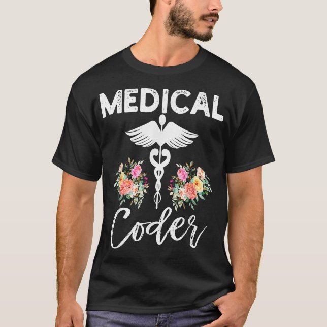 Camiseta Presentes De Codificação Médica Para Mulheres (Frente)