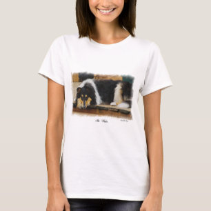 Camiseta Presentes De Collie De Três Cores
