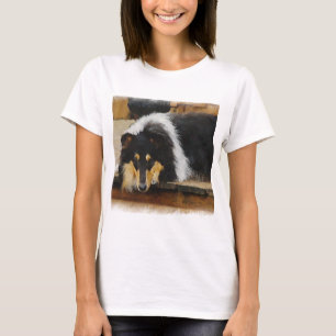 Camiseta Presentes De Collie Rough De Três Cores