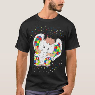 Camiseta Presentes De Consciência Do Autismo Elefante Para