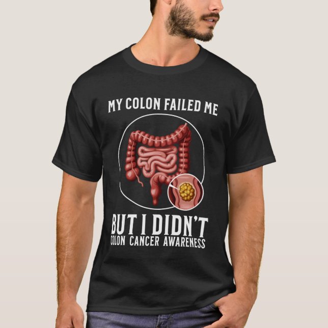 Camiseta Presentes de Conscientização sobre Câncer de Cólon (Frente)