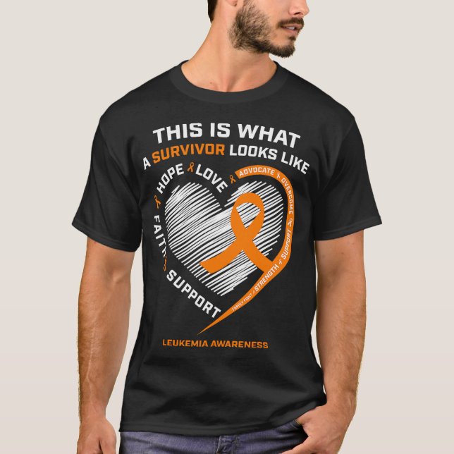 Camiseta Presentes de Conscientização sobre Leucemia para H (Frente)
