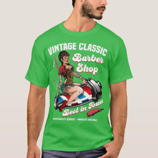 Camiseta Presentes de Design de barbeiro para barba de cabe