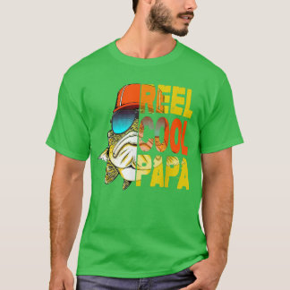 Camiseta Presentes de dia de os pais para a pesca de rolo L