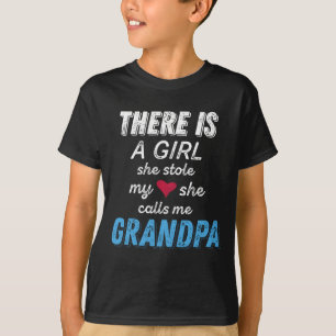 Camiseta Presentes de dia de os pais para o vovô da neta