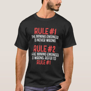 Camiseta Presentes de Engenharia de Regras de Engenheiros d