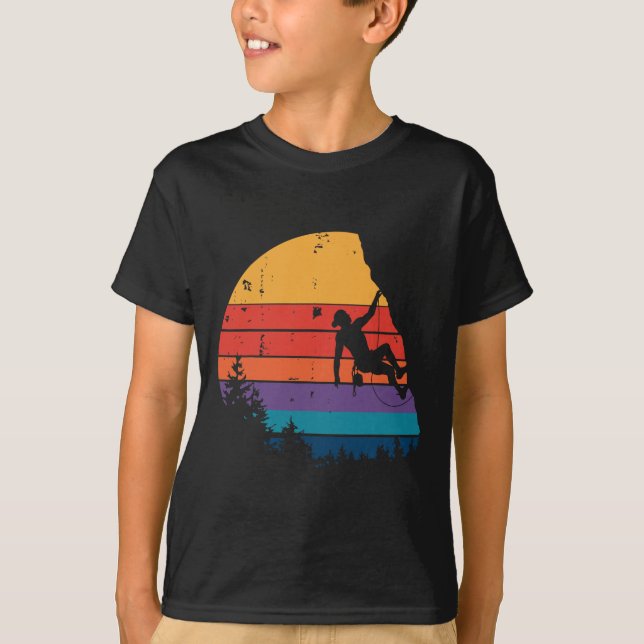 Camiseta Presentes de escalada em rocha de montanha de Boul (Frente)