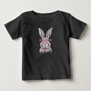 Camiseta Presentes de Família Fofos de Páscoa Coelho Engraç