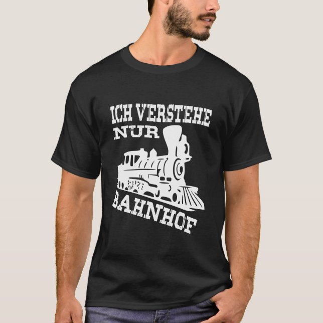 Camiseta Presentes de ferroviários - Eu só entendo estação  (Frente)