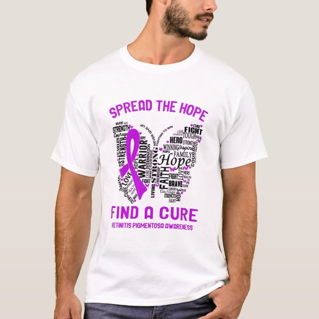 Camiseta Presentes de fita de reconhecimento de Retinitio P (Frente)