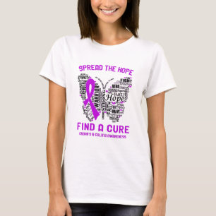 Camiseta Presentes de Fita Mês de Sensibilização de Croh