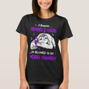 Camiseta Presentes de Fita Mês de Sensibilização de Croh