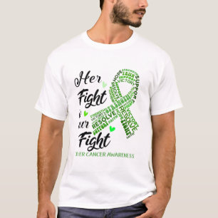 Camiseta Presentes de Friso do Mês de Sensibilização do 